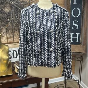 Ramy Brook Tweed Metallic Blazer